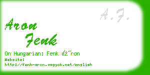 aron fenk business card